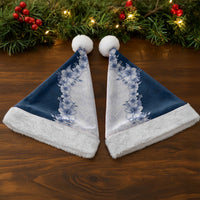 Hawaii Hibiscus Flowers Christmas Santa Hat Blue Polynesian Pattern LT05 - Polynesian Pride