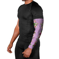 Hawaii Tropical Flowers Arm Sleeves Lavender Polynesian Tattoo Art