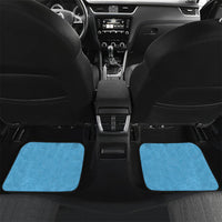 Personalised Fiji Day 2026 Car Mats Masi Tapa Pattern With Palm Tree LT05 Set 2pcs - Back Blue - Polynesian Pride