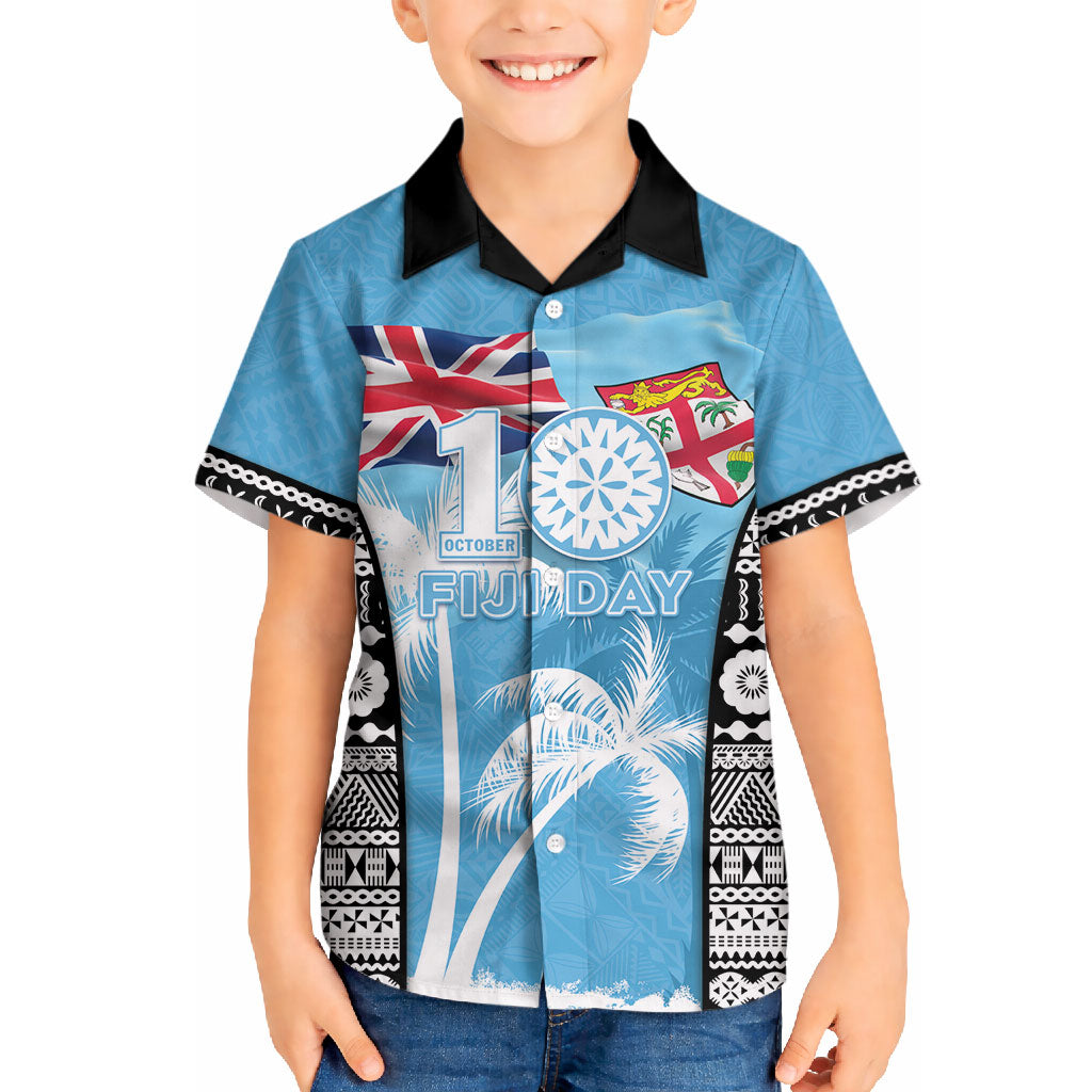 Personalised Fiji Day 2026 Hawaiian Shirt Masi Tapa Pattern With Palm Tree LT05 - Polynesian Pride