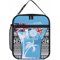 Fiji Day 2026 Lunch Bag Masi Tapa Pattern With Palm Tree