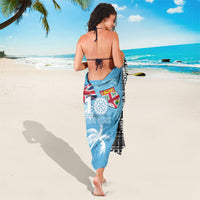Fiji Day 2026 Sarong Masi Tapa Pattern With Palm Tree LT05 - Polynesian Pride