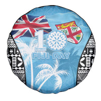 Fiji Day 2026 Spare Tire Cover Masi Tapa Pattern With Palm Tree LT05 - Polynesian Pride