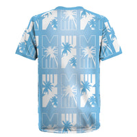 Bula Fiji Rugby Jersey Blue Makare Masi Tapa Pattern LT05 - Polynesian Pride