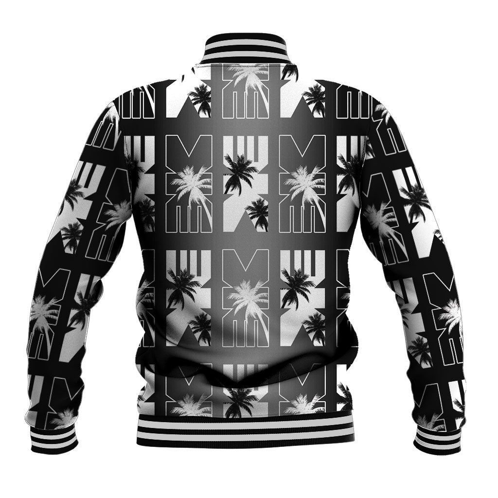 Bula Fiji Baseball Jacket Black Makare Masi Tapa Pattern LT05 - Polynesian Pride