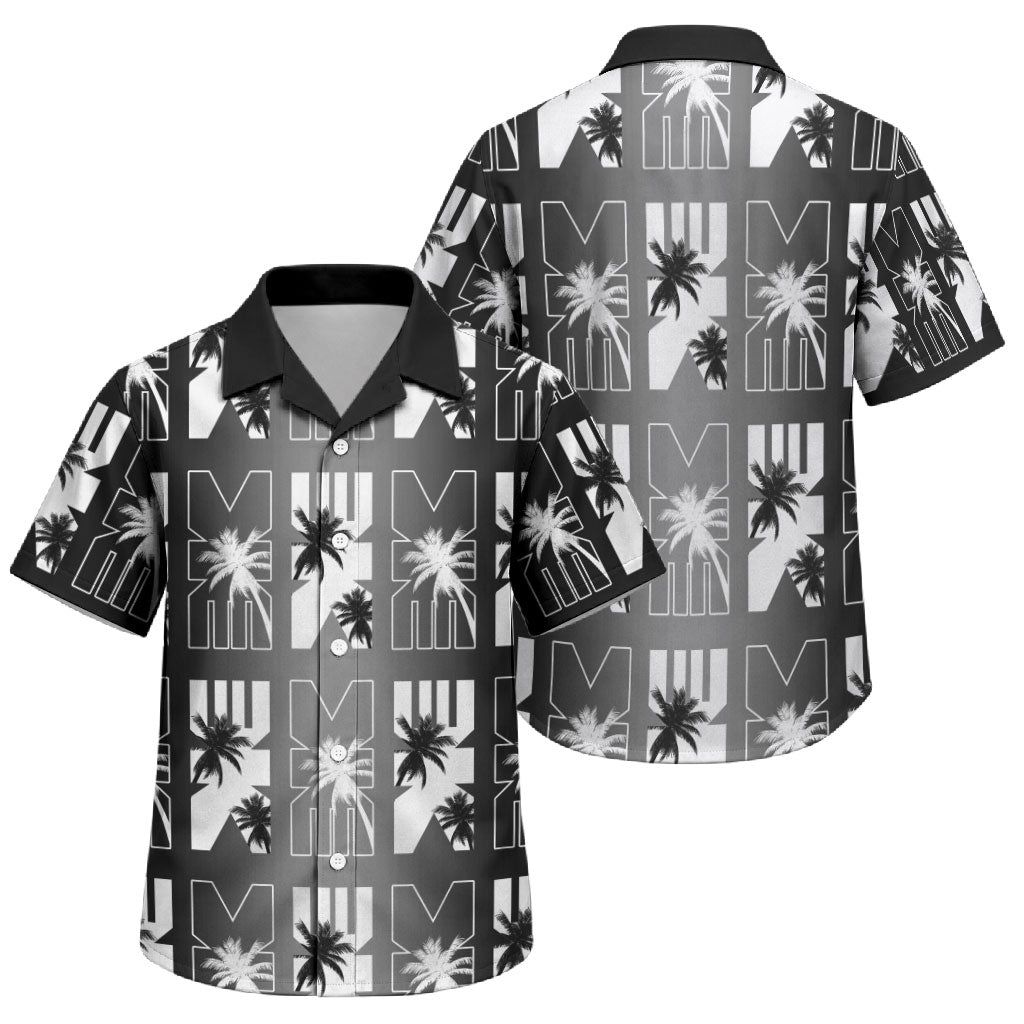 Bula Fiji Family Matching Short Sleeve Bodycon Dress and Hawaiian Shirt Black Makare Masi Tapa Pattern LT05 Son's Shirt Black - Polynesian Pride