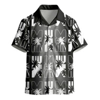 Bula Fiji Kid Hawaiian Shirt Black Makare Masi Tapa Pattern LT05 - Polynesian Pride