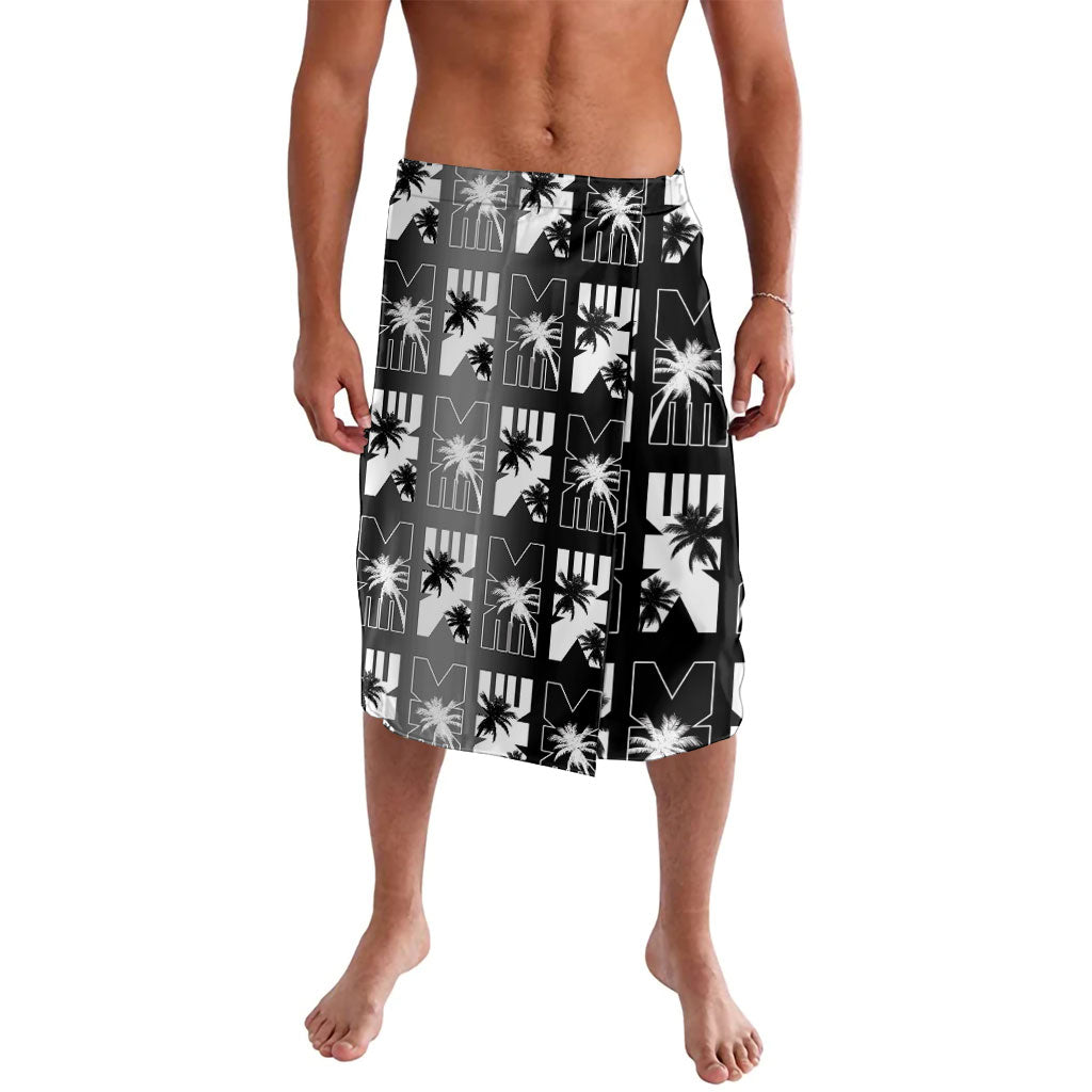 Bula Fiji Lavalava Black Makare Masi Tapa Pattern LT05 Black - Polynesian Pride