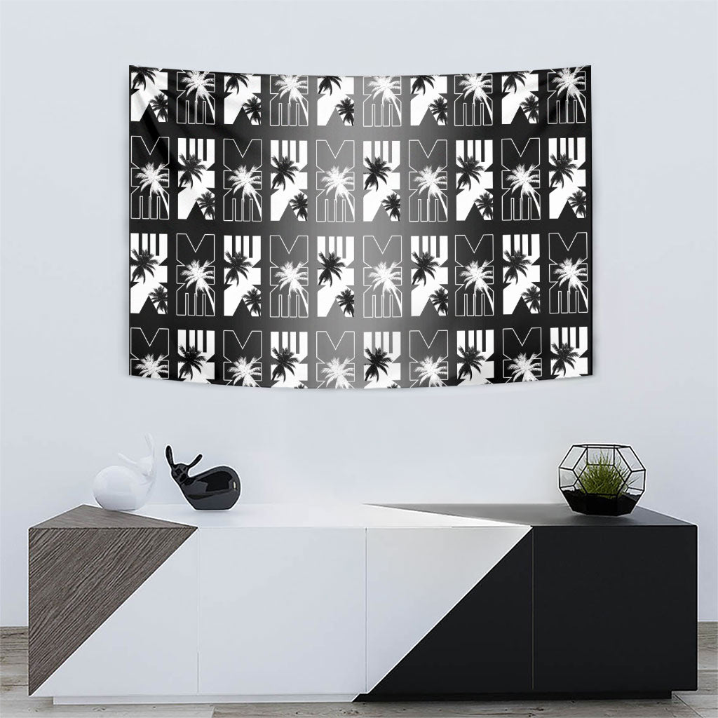 Bula Fiji Tapestry Black Makare Masi Tapa Pattern LT05 - Polynesian Pride