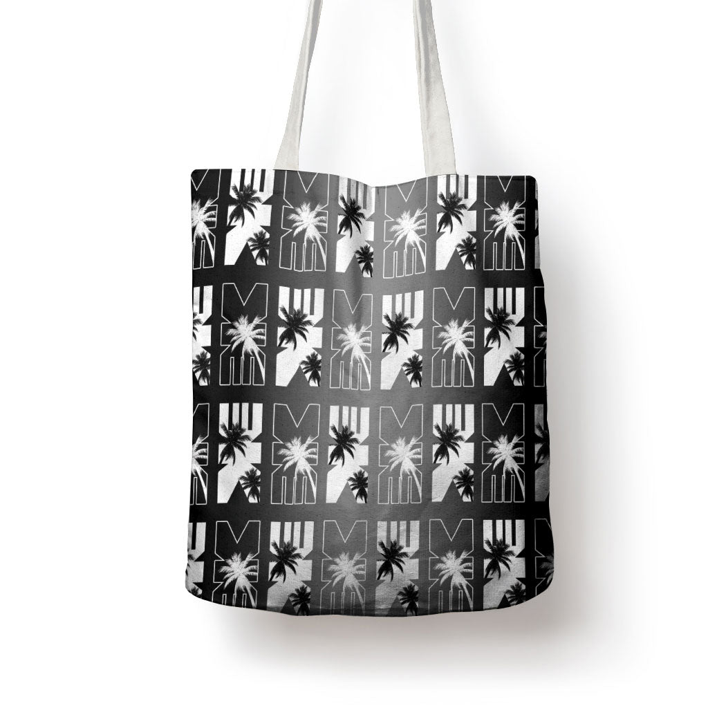 Bula Fiji Tote Bag Black Makare Masi Tapa Pattern LT05 - Polynesian Pride