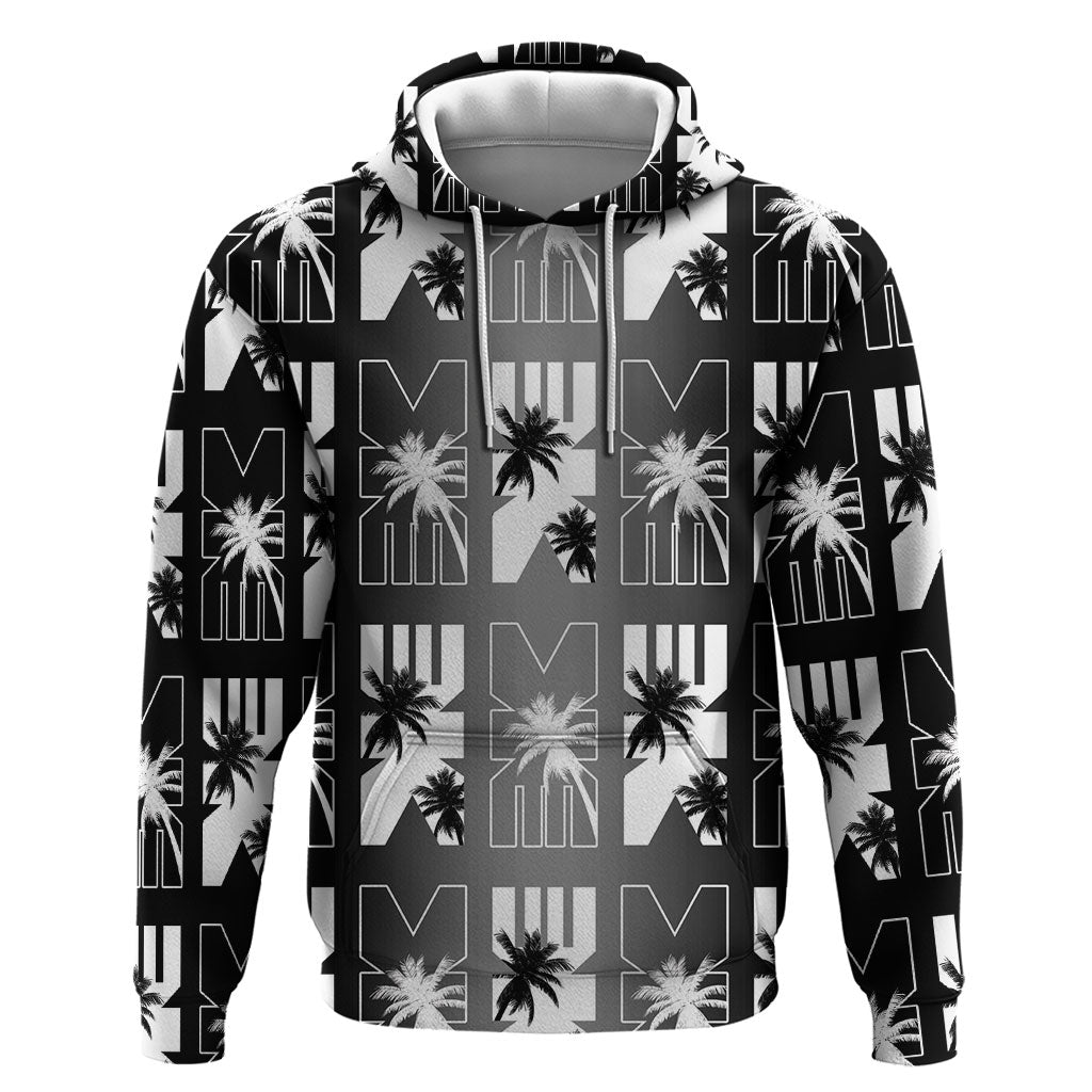 Bula Fiji Zip Hoodie Black Makare Masi Tapa Pattern LT05 Pullover Hoodie Black - Polynesian Pride