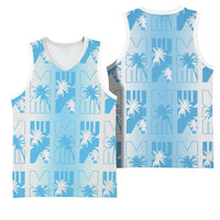 Bula Fiji Basketball Jersey White Makare Masi Tapa Pattern LT05 - Polynesian Pride