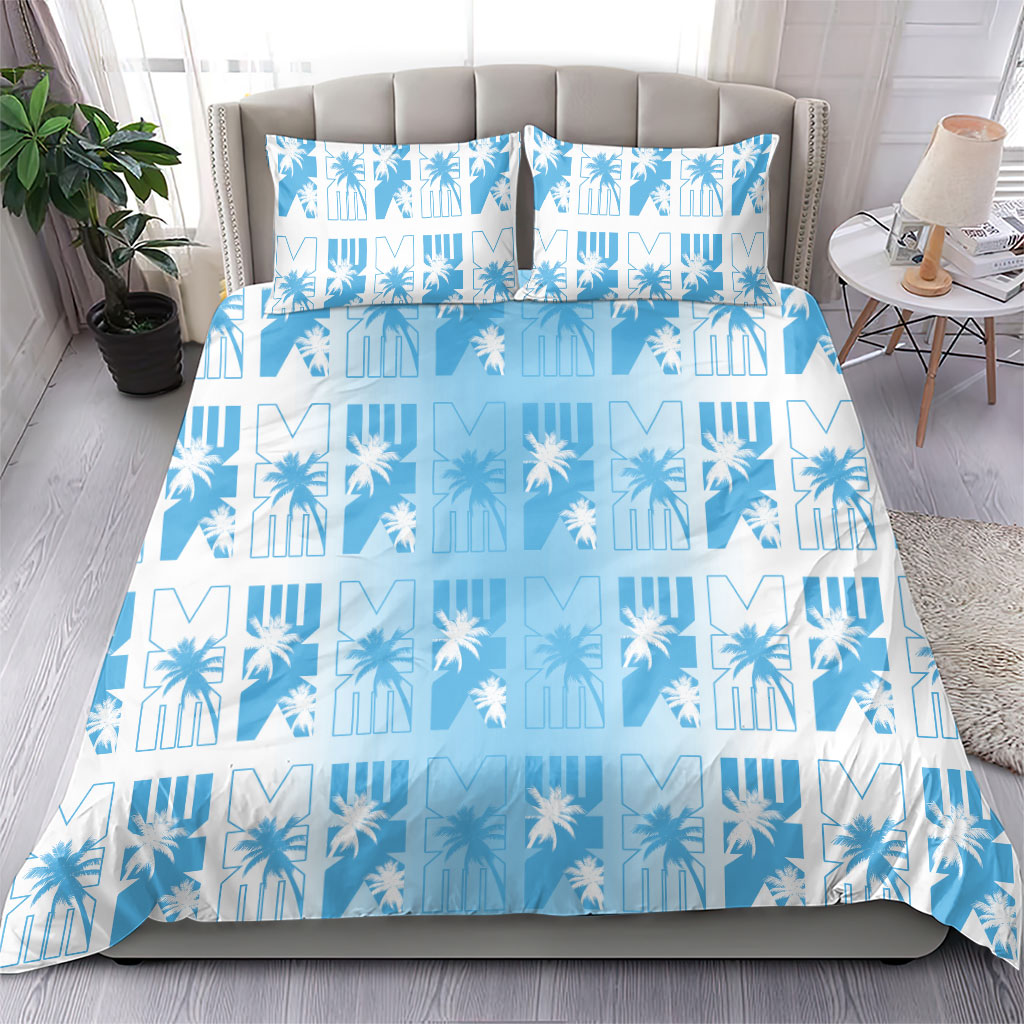 Bula Fiji Bedding Set White Makare Masi Tapa Pattern LT05 - Polynesian Pride