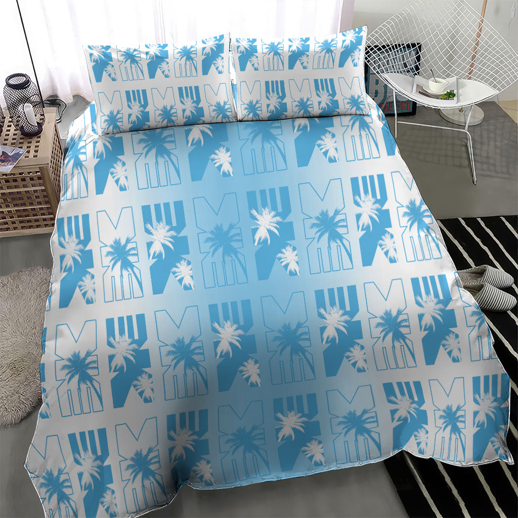 Bula Fiji Bedding Set White Makare Masi Tapa Pattern LT05 - Polynesian Pride