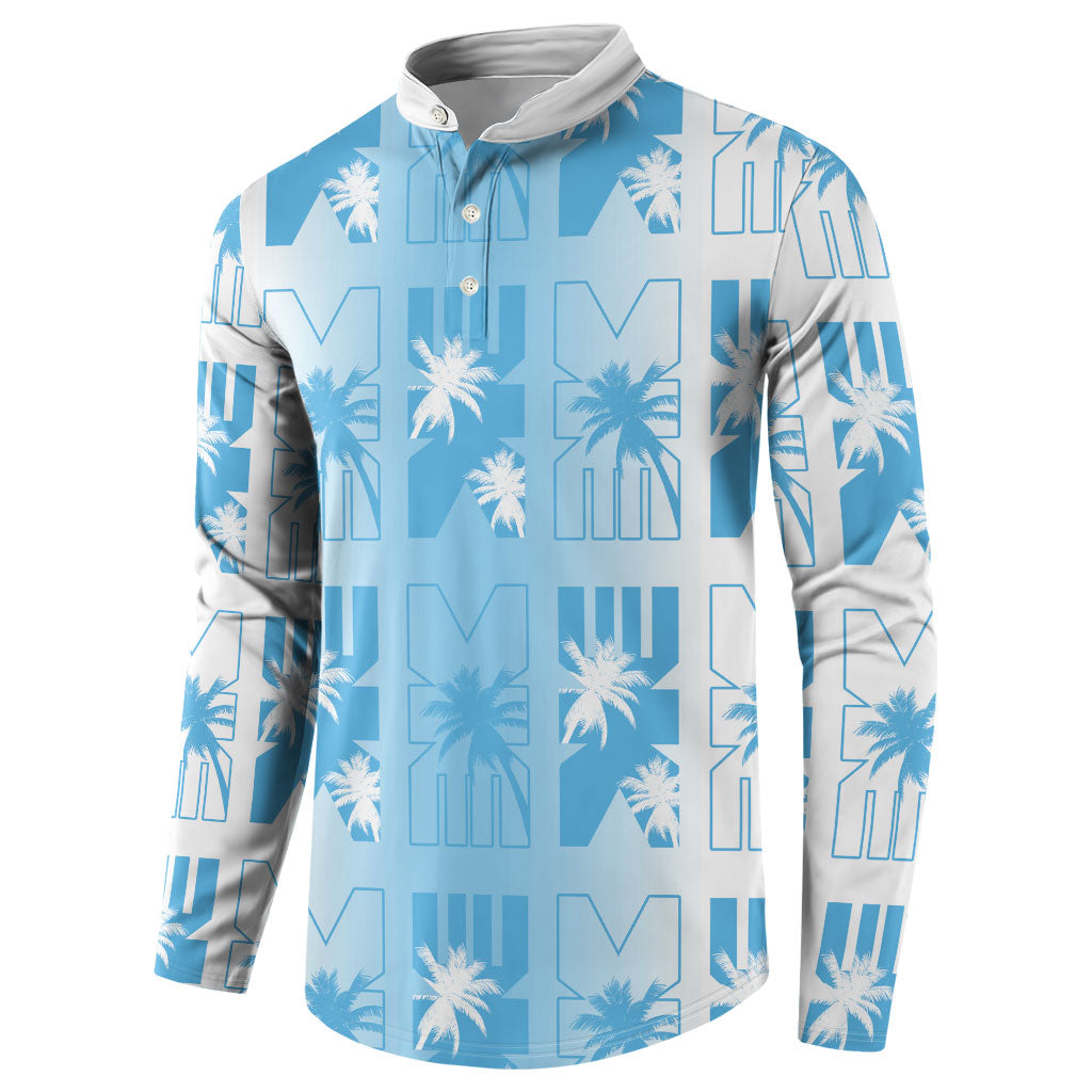 Bula Fiji Button Sweatshirt White Makare Masi Tapa Pattern LT05 - Polynesian Pride