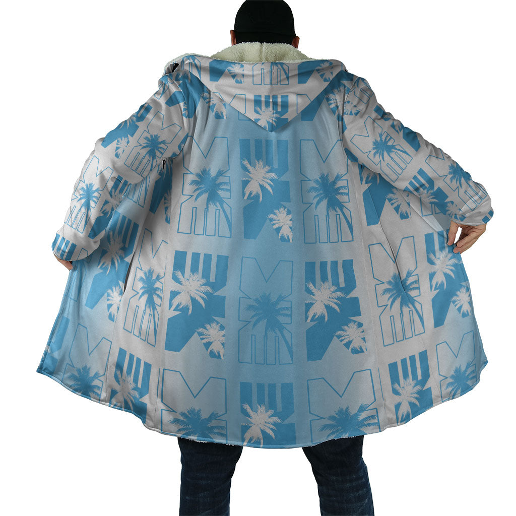 Bula Fiji Cloak White Makare Masi Tapa Pattern LT05 - Polynesian Pride