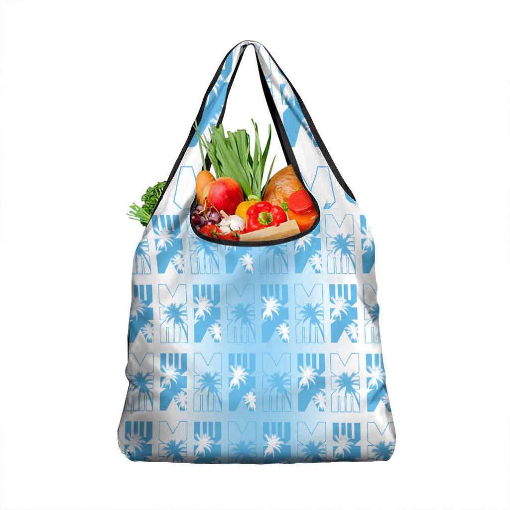 Bula Fiji Grocery Bag White Makare Masi Tapa Pattern LT05 1-pack One Size White - Polynesian Pride