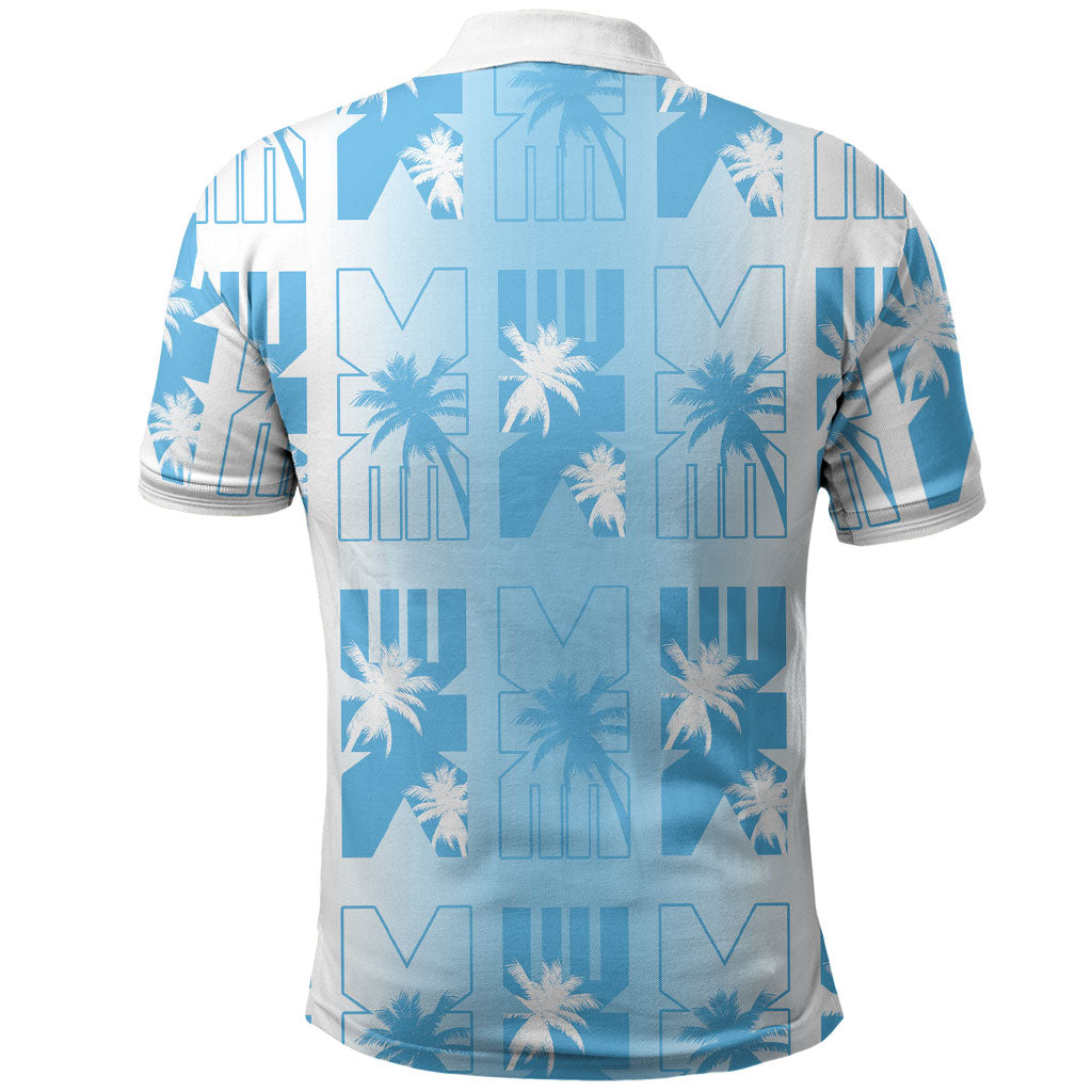 Bula Fiji Polo Shirt White Makare Masi Tapa Pattern LT05 - Polynesian Pride