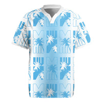 Bula Fiji Rugby Jersey White Makare Masi Tapa Pattern LT05 White - Polynesian Pride