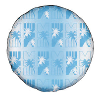 Bula Fiji Spare Tire Cover White Makare Masi Tapa Pattern LT05 - Polynesian Pride