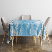 Bula Fiji Tablecloth White Makare Masi Tapa Pattern LT05 - Polynesian Pride
