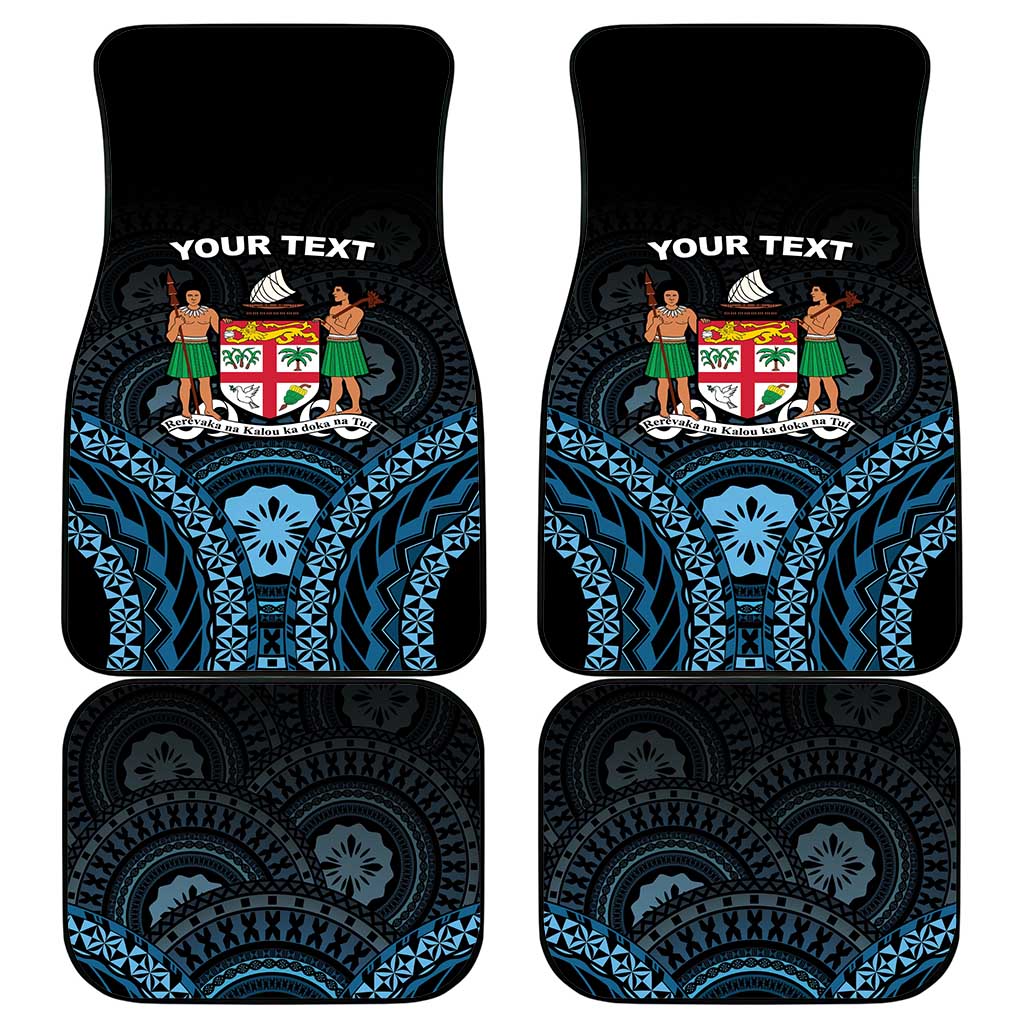 Happy Fiji Day 1970 Car Mats Flag Grunge Style