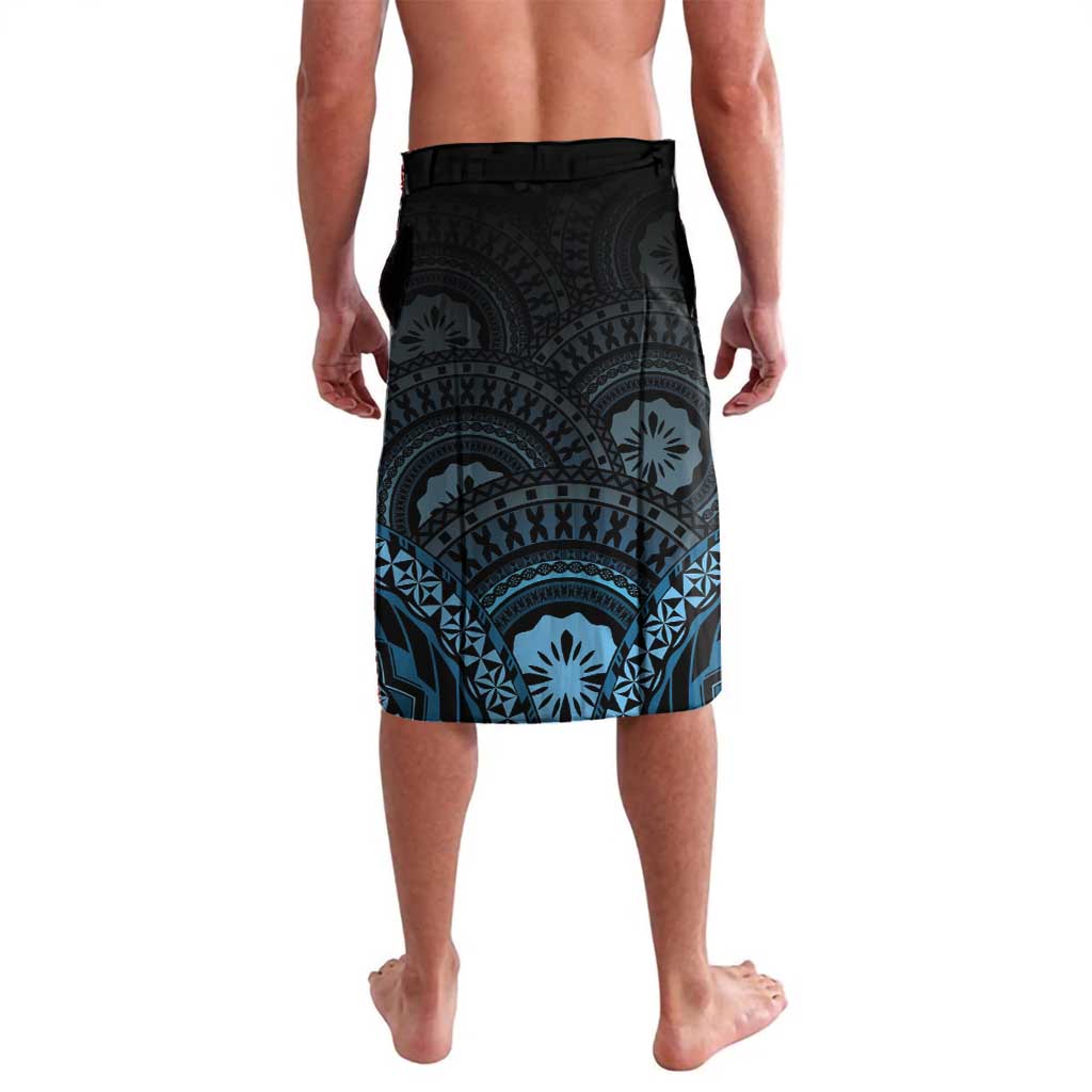 Personalised Happy Fiji Day 1970 Lavalava Flag Grunge Style