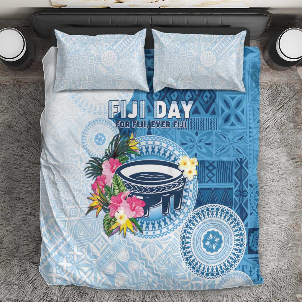 Fiji Day Bedding Set Proud To Be Fijian LT05 Blue - Polynesian Pride