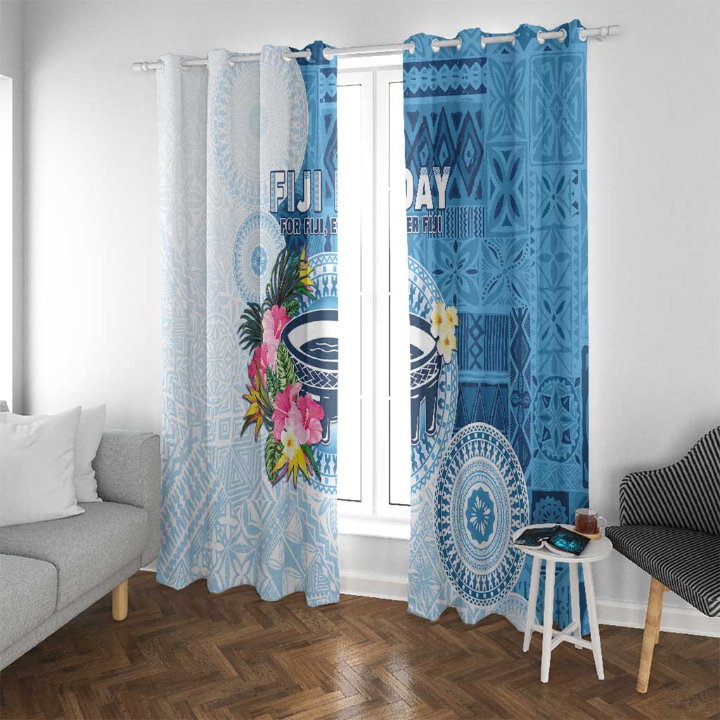 Fiji Day Window Curtain Proud To Be Fijian