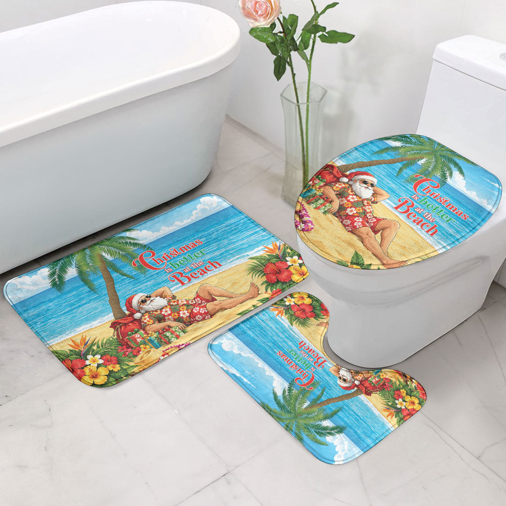 Hawaii Jolly Christmas Bathroom Set Xmas Is Better At The Beach LT05 - Polynesian Pride
