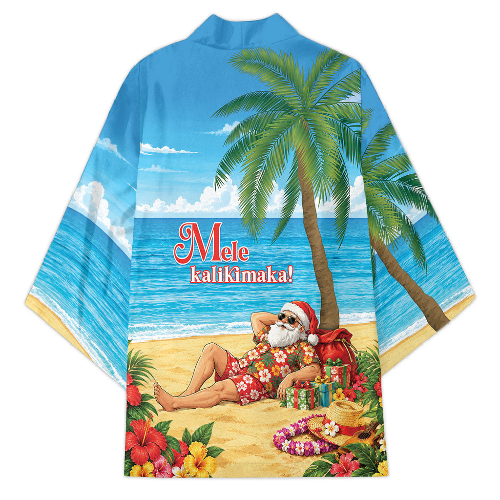 Hawaii Jolly Christmas Kimono Xmas Is Better At The Beach LT05 - Polynesian Pride