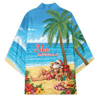 Hawaii Jolly Christmas Kimono Xmas Is Better At The Beach LT05 - Polynesian Pride