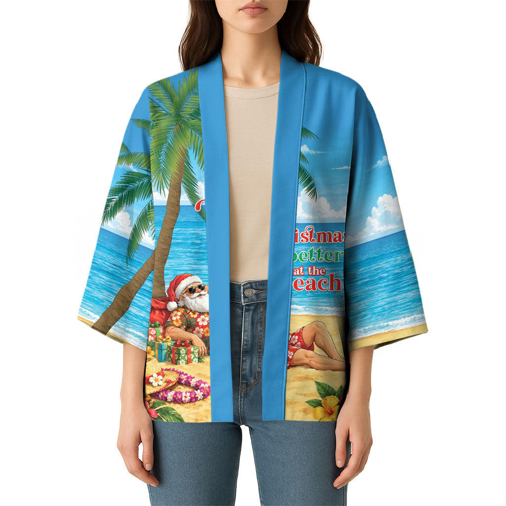Hawaii Jolly Christmas Kimono Xmas Is Better At The Beach LT05 - Polynesian Pride