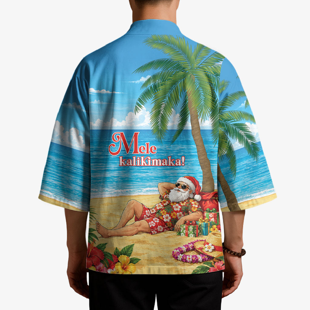 Hawaii Jolly Christmas Kimono Xmas Is Better At The Beach LT05 - Polynesian Pride