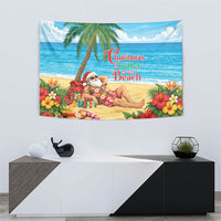 Hawaii Jolly Christmas Tapestry Xmas Is Better At The Beach LT05 - Polynesian Pride