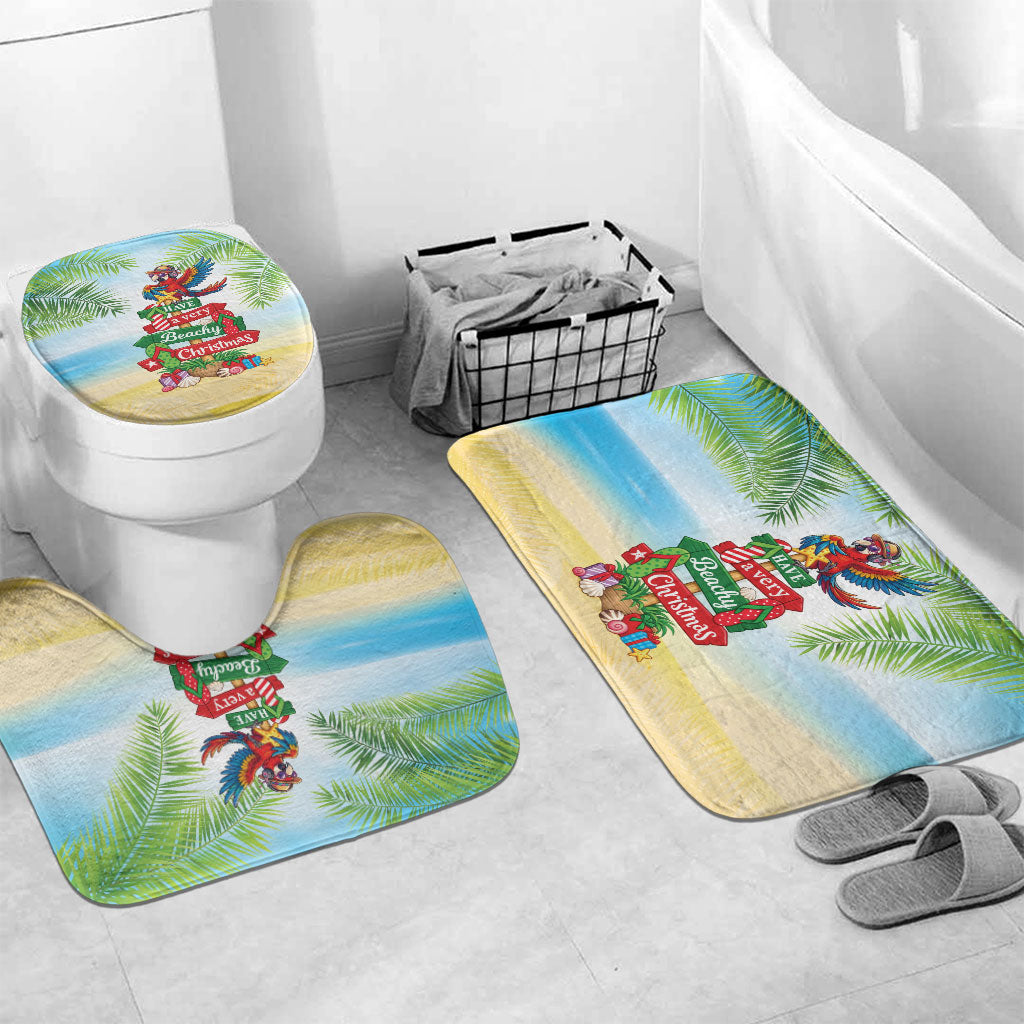 Hawaii Christmas Bathroom Set Have A Very Beachy Christmas LT05 Mat Set Only (3 pcs) One Size Multicolor - Polynesian Pride