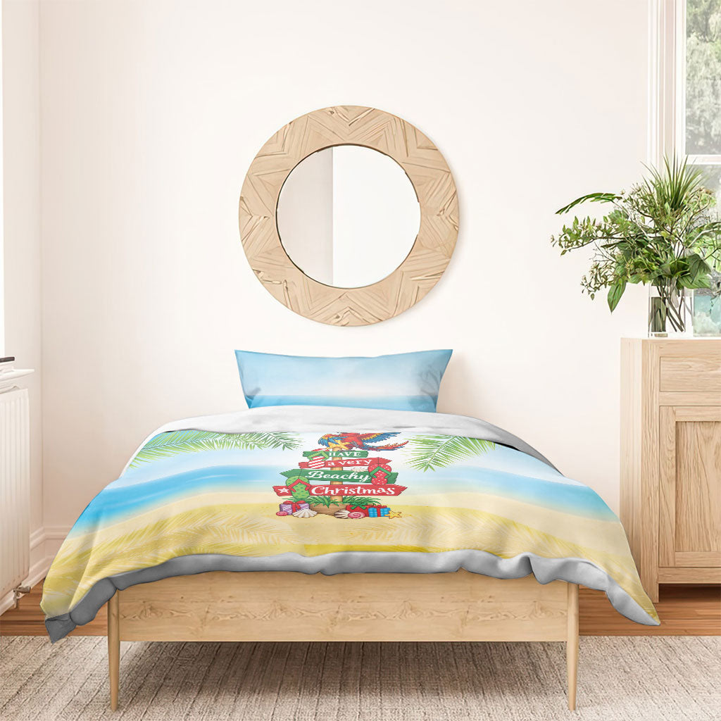 Hawaii Christmas Bedding Set Have A Very Beachy Christmas LT05 - Polynesian Pride
