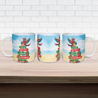 Hawaii Christmas Ceramic Mug Have A Very Beachy Christmas LT05 - Polynesian Pride