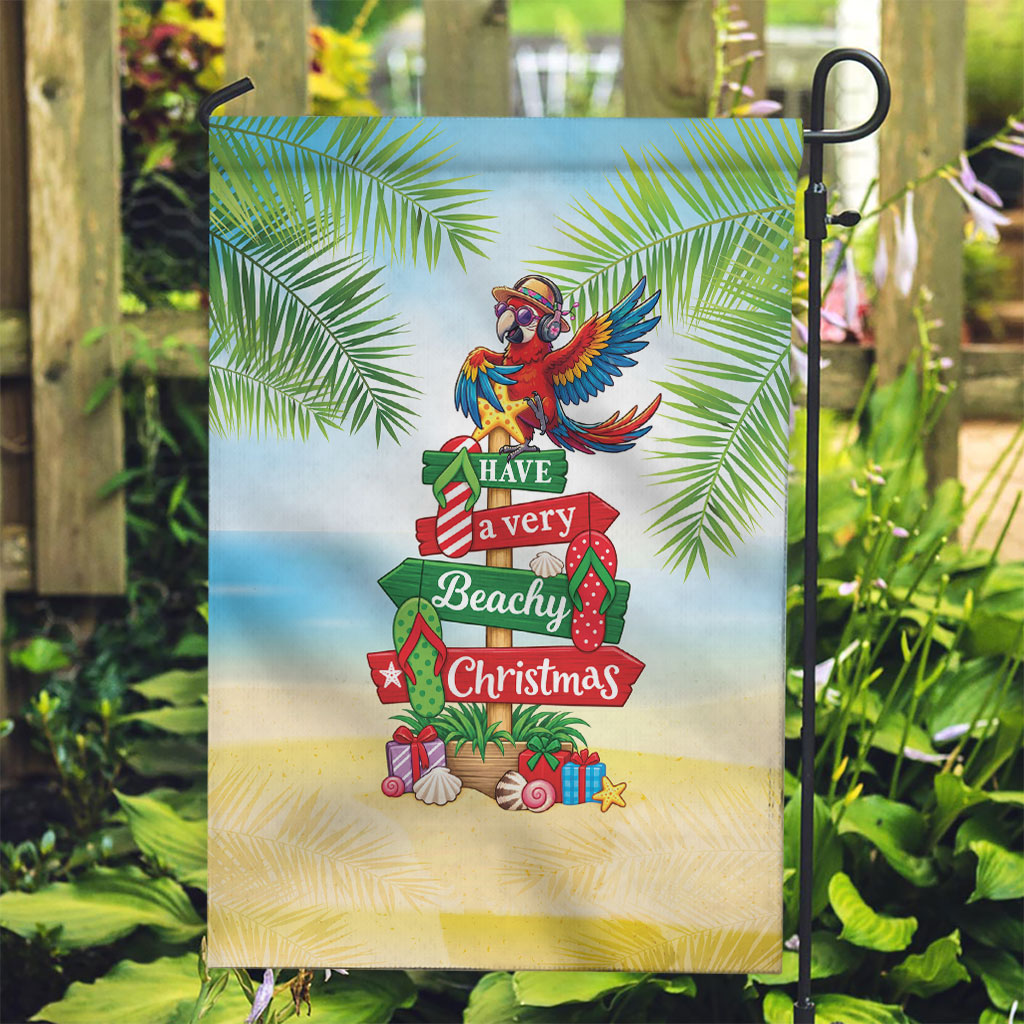 Hawaii Christmas Garden Flag Have A Very Beachy Christmas LT05 Garden Flag Multicolor - Polynesian Pride