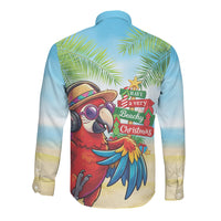 Hawaii Christmas Long Sleeve Button Shirt Have A Very Beachy Christmas LT05 - Polynesian Pride