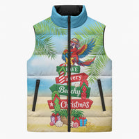 Hawaii Christmas Sleeveless Puffer Jacket Have A Very Beachy Christmas LT05 Unisex Multicolor - Polynesian Pride