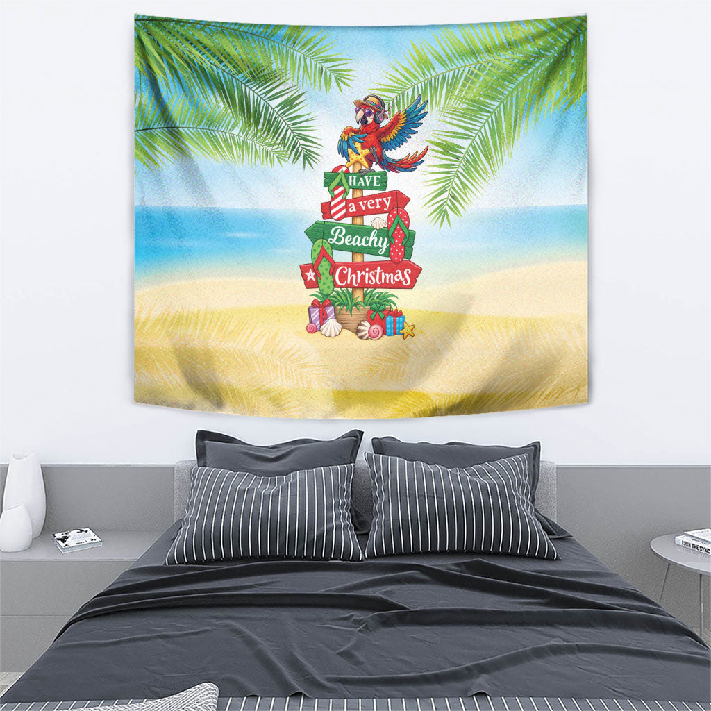 Hawaii Christmas Tapestry Have A Very Beachy Christmas LT05 - Polynesian Pride