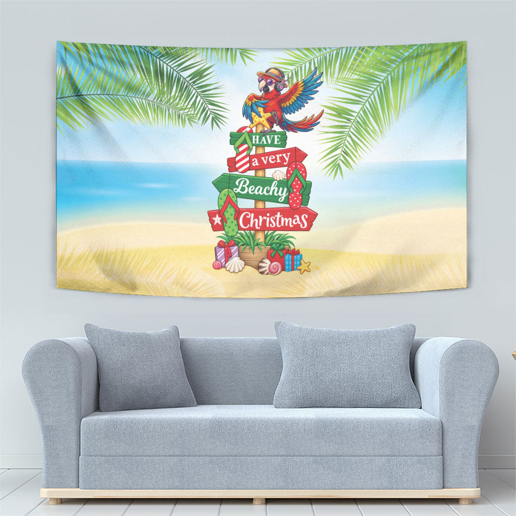 Hawaii Christmas Tapestry Have A Very Beachy Christmas LT05 - Polynesian Pride