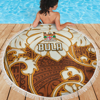 Fiji Spring Break Beach Blanket Fijian Tapa Pattern Brown LT05 - Wonder Print Shop