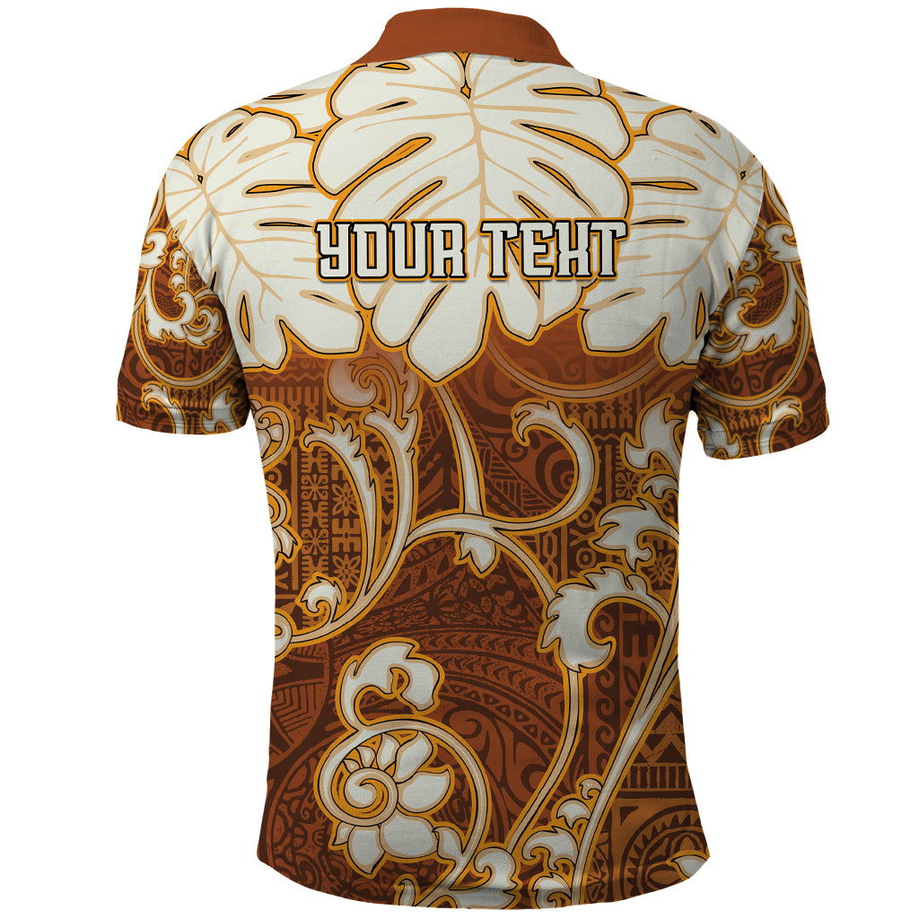 Personalized Fiji Spring Break Polo Shirt Fijian Tapa Pattern Brown LT05 - Polynesian Pride