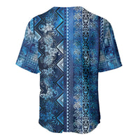 Hawaii Makahiki Turtle Baseball Jersey Galaxy Tapa Pattern - Polynesian Pride