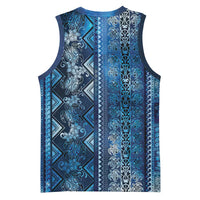 Hawaii Makahiki Turtle Basketball Jersey Galaxy Tapa Pattern - Polynesian Pride