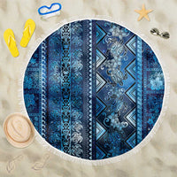 Hawaii Makahiki Turtle Beach Blanket Galaxy Tapa Pattern - Polynesian Pride