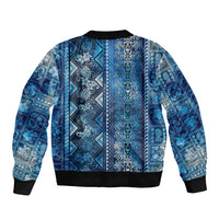Hawaii Makahiki Turtle Bomber Jacket Galaxy Tapa Pattern - Polynesian Pride