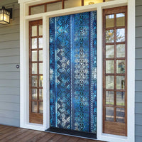 Hawaii Makahiki Turtle Door Cover Galaxy Tapa Pattern - Polynesian Pride